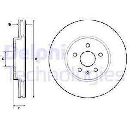 Opel On Fren Diski Mokka 4wd ,trax , Trax 4wd - Delphi Bg4710c