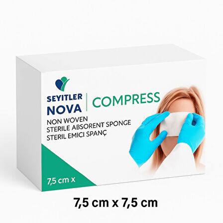 NOVA STERİL EMİCİ SPANÇ 7,5 CM 7,5 CM  (1 ADET)
