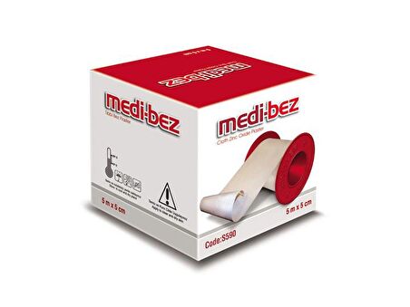 Medi-bez Flaster Bant Tıbbi Bez Plaster 5m x 5cm