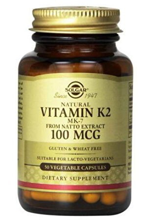Solgar Vitamin K2 100 mcg 50 Kapsül