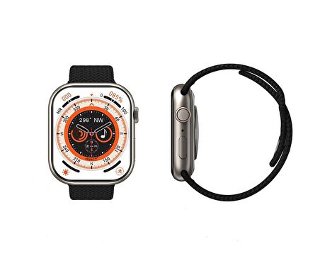 Global 2023 Watch 9 Pro Amoled Ekran Android İos Uyumlu Akıllı Saat Kırmızı WNE0322