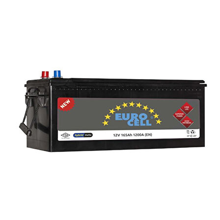 Aku Truck Aku 12v 165 Ah B150 (513×222×223) Tirnaklı - Eurocell 8699358510099