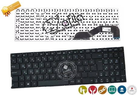Asus X540 X540L X540S Notebook Klavyesi, Laptop Tuş Takımı (Siyah TR) / KL0949