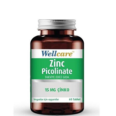 Wellcare Çinko Pikolinat 15 mg 60 Tablet