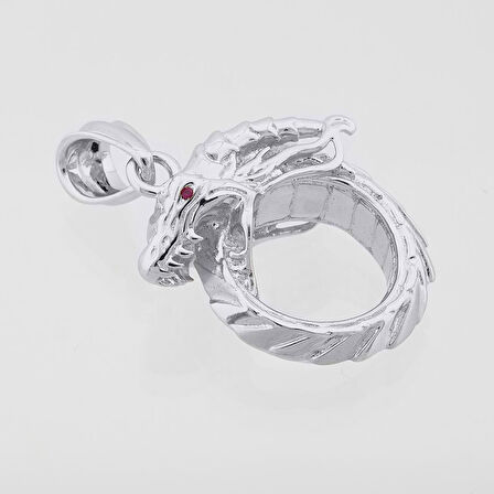 Sonsuz Döngü Ouroboros Yakut Kolye