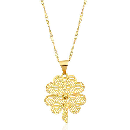 Yonca Altın Kolye / 22 Ayar