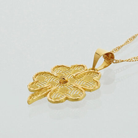 Yonca Altın Kolye / 22 Ayar