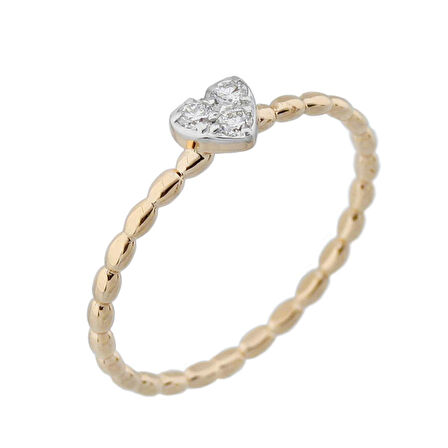 Pırlanta Kalp Yüzük