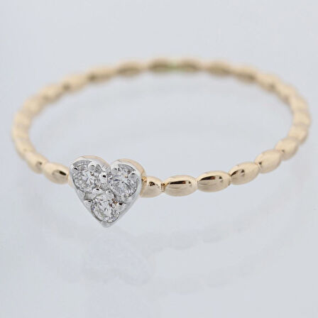 Pırlanta Kalp Yüzük