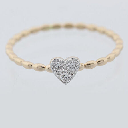 Pırlanta Kalp Yüzük