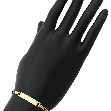 Mavi Göz Mineli Çocuk Künye Bileklik