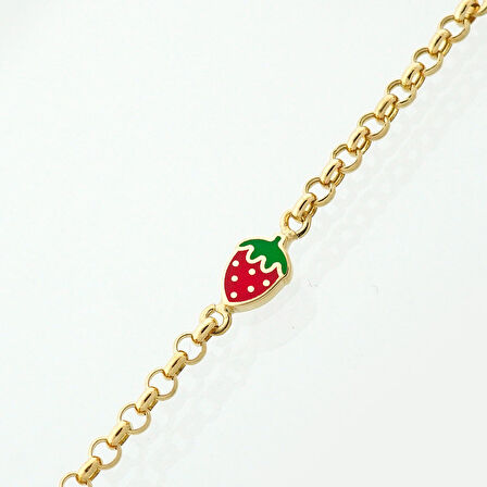 Zincir Çilek Çocuk Bileklik