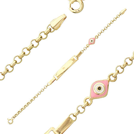 Mineli Göz Çocuk Künye Bileklik