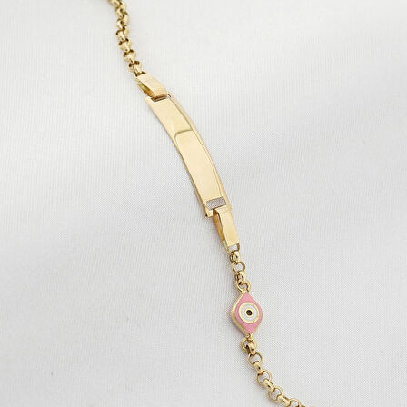 Mineli Göz Çocuk Künye Bileklik