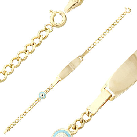 Mineli Göz Çocuk Künye Bileklik