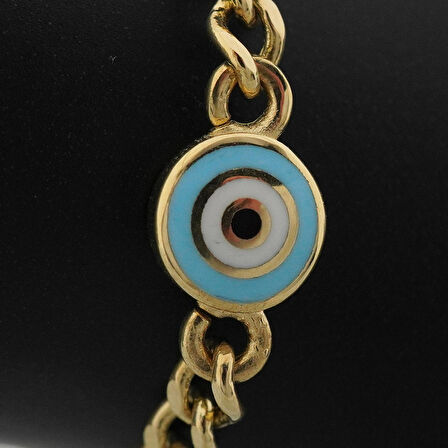 Mineli Göz Çocuk Künye Bileklik