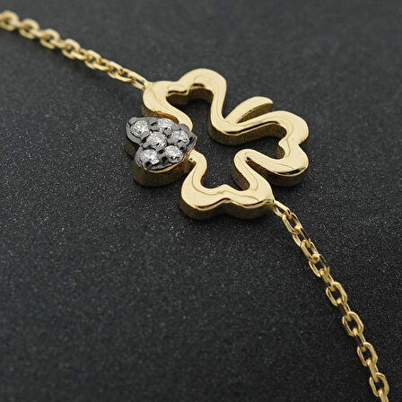 Pırlanta Yonca Bileklik