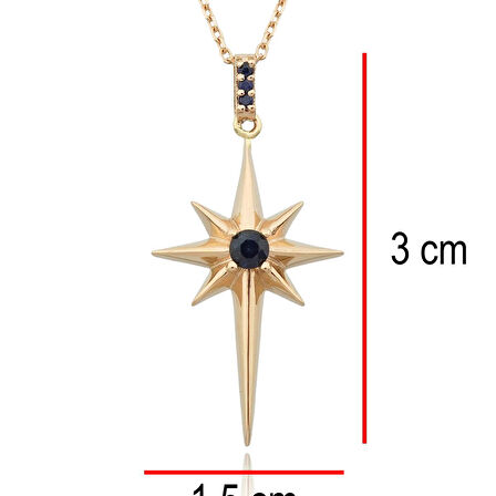Kuzey Yıldızı Safir Kolye