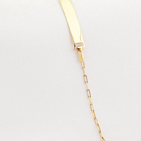 Çocuk Altın Künye Bileklik