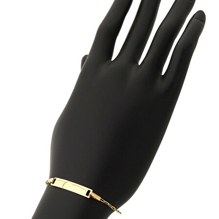 Çocuk Altın Künye Bileklik