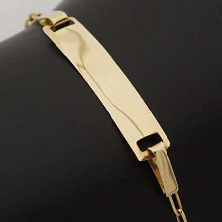 Çocuk Altın Künye Bileklik