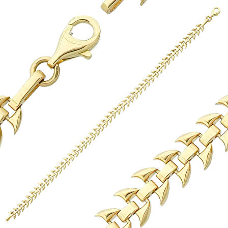 Sharp Altın Tasarım Bileklik