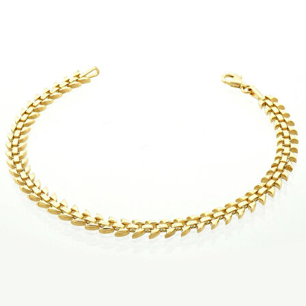 Sharp Altın Tasarım Bileklik