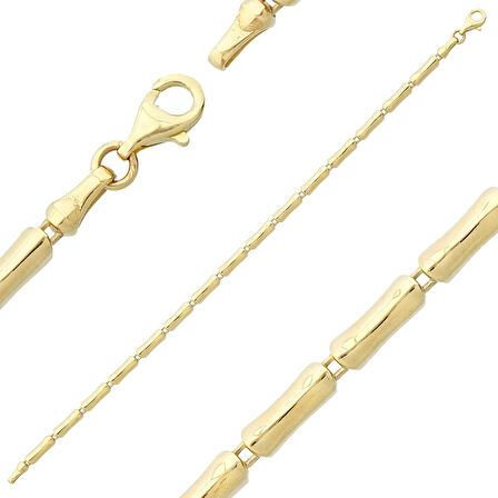 Bambu Zincir Altın Bileklik-14 ayar