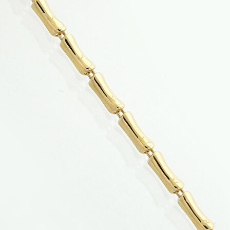 Bambu Zincir Altın Bileklik-14 ayar