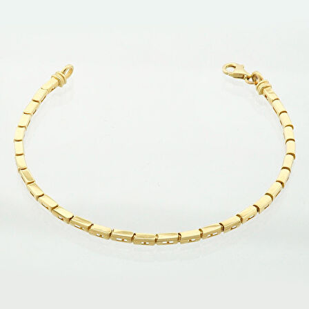 Geometrik Bar Altın Bileklik - 14 Ayar