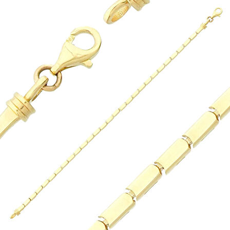 Geometrik Bar Altın Bileklik - 14 Ayar