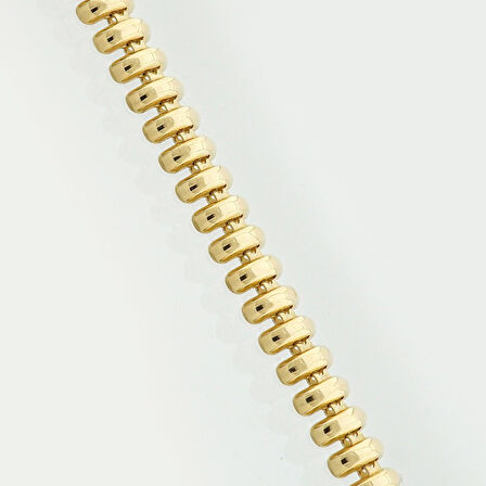 U-Kilit Tasarım Altın Bileklik-14 ayar