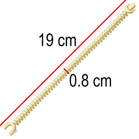 U-Kilit Tasarım Altın Bileklik-14 ayar