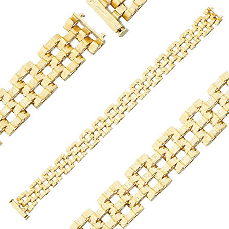 Mozaik Prizma Altın Bileklik-14 Ayar