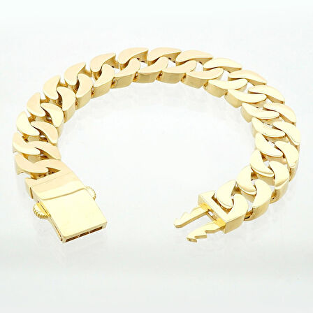 Monaco Chine Altın Gurmet Bileklik-14 Ayar