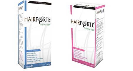 Hairforte Sprey Bay - Bayan 60 Ml 2'li Paket