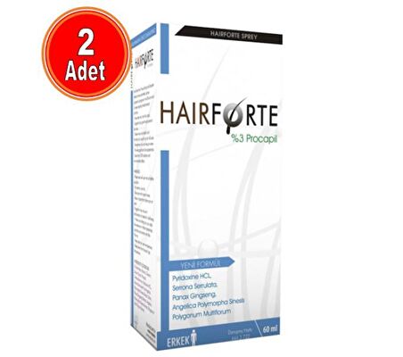 Hairforte  Erkek Sprey 60 Ml - 2 Adet