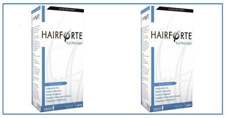 Hairforte  Erkek Sprey 60 Ml - 2 Adet