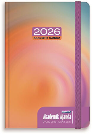 Gıpta 2025 Eylül-2026 Aralık DİKİŞLİ Akademik Ajanda 17X24 Cm  Model-9