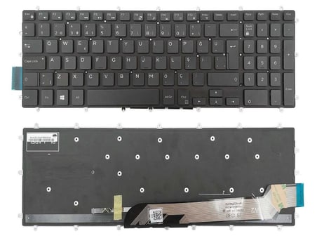 Dell 7566, P65F, P66F, P72F, P75F Notebook Klavyesi, Laptop Tuş Takımı (Siyah TR) ışıklı / KL0999LD
