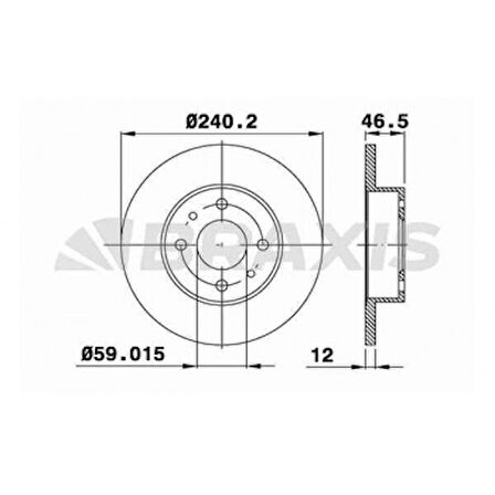 Tofas On Fren Aynası (diski) Uno 1,4 86> - Braxıs Ae0091