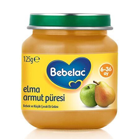 Bebelac Armut - Elma Kavanoz Maması 125 gr