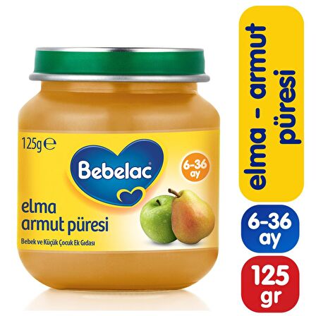 Bebelac Armut - Elma Kavanoz Maması 125 gr