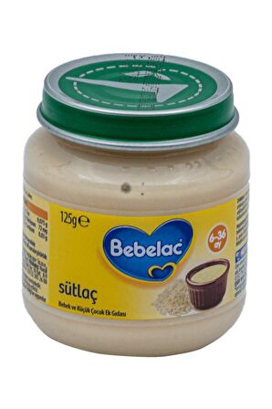 Bebelac Sütlaç Kavanoz Maması 125 Gr