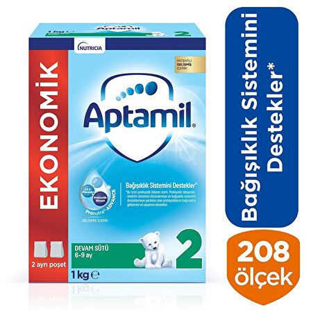 Aptamil 2 Prebiyotik Devam Sütü 1000 gr