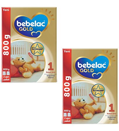 Bebelac 1 Prebiyotik Devam Sütü 2 x 800 gr