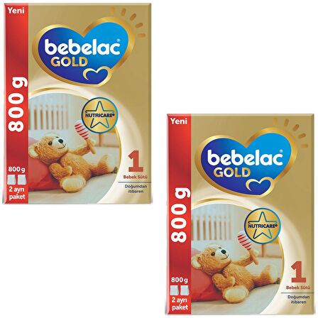 Bebelac Gold 1 Bebek Sütü 800 gr 2 ADET