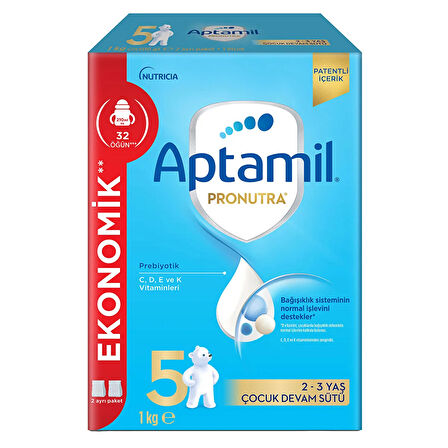 Aptamil 5 Çocuk Devam Sütü 1000 Gr 2-3 Yaş