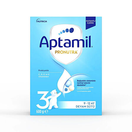 Aptamil 3 Pronutra Bebek Devam Sütü 600 gr.