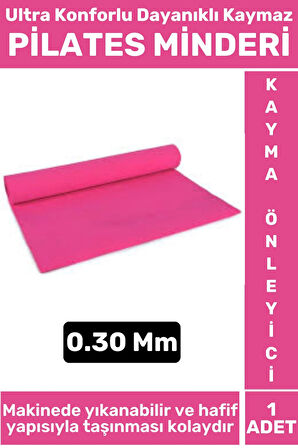 Premium Dayanıklı Konforlu Kaymaz Fitness Yoga Aerobik Meditasyon Pi̇lates Mi̇nderi̇ 0.30 Mm